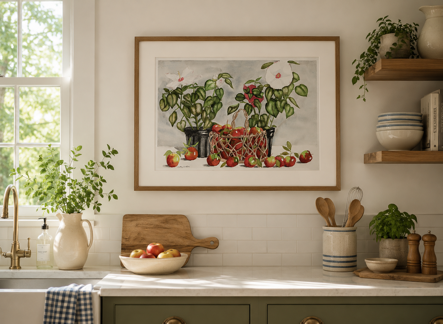 Hibiscus and the Fruit Basket